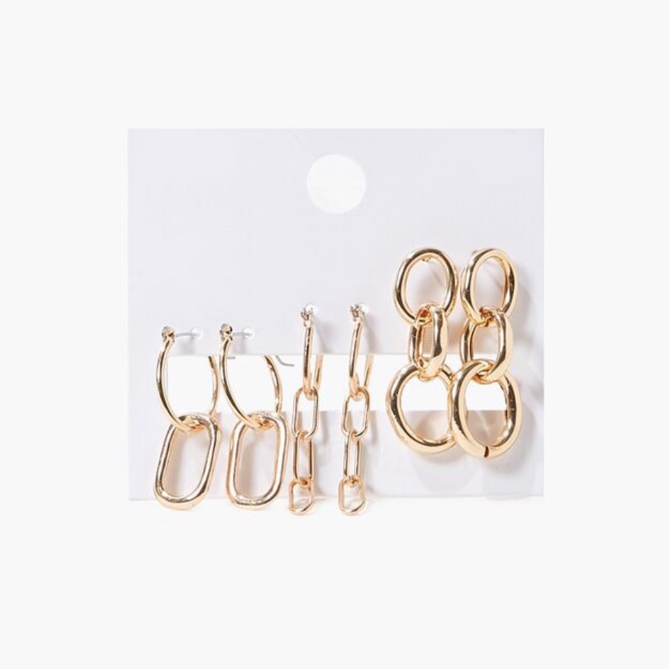 Interlinked Drop Earring Set